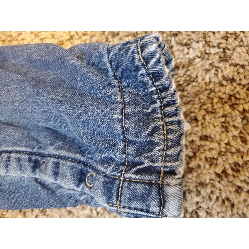Boys carpenter jeans winter lined 18 months Old Navy snap under leg
